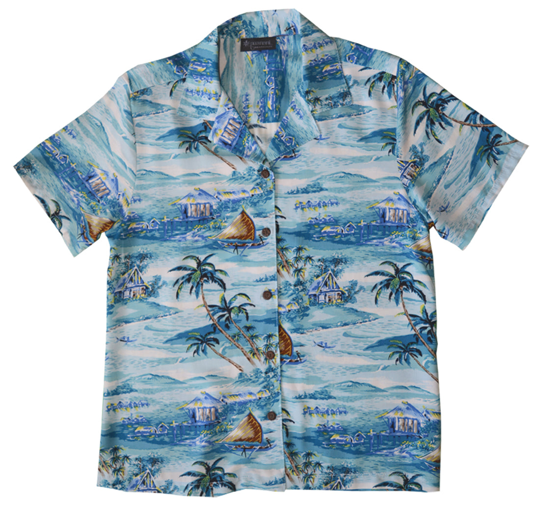 RJC Islander Women's Hawaiian Camp Shirt – Rayon, Made in Hawaii