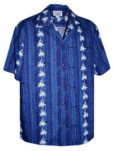 Palm Tree Panel Men's Shirt — Men's Cotton Shirts — Pacific Legend (view 8)