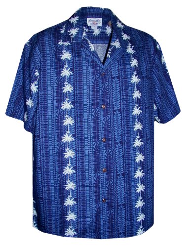 Palm Tree Panel Men's Shirt — Men's Cotton Shirts — Pacific Legend (view 8)
