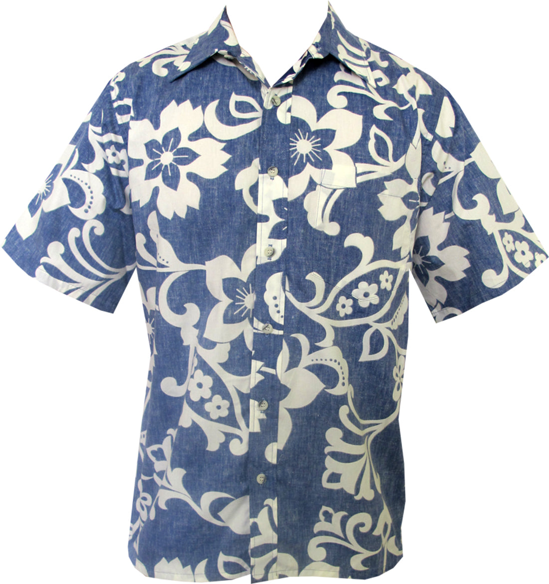 Star Pareau Men's Hawaiian Reverse Print Shirt — Men's Reverse Print Shirts — Go Barefoot (view 12)