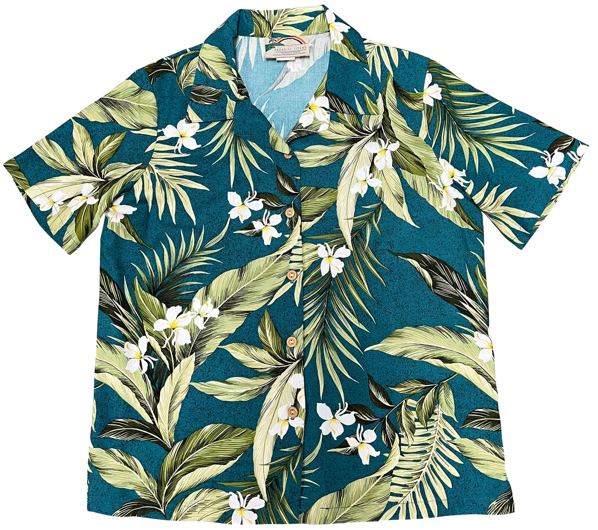 White Ginger Womens Camp Shirt — Women's Camp Shirts — Paradise Found (view 3)
