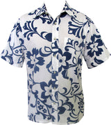 Star Pareau Men's Hawaiian Reverse Print Shirt — Men's Reverse Print Shirts — Go Barefoot (view 5)