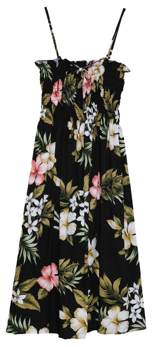 Hibiscus Stephanotis Smocked Tube Dress — Women's Sun Dresses — MauiShirts (view 3)