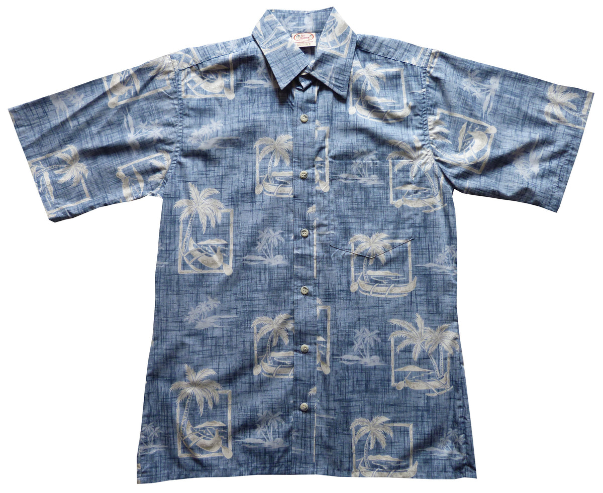 Outrigger Men's Reverse Shirt — Men's Reverse Print Shirts — Go Barefoot