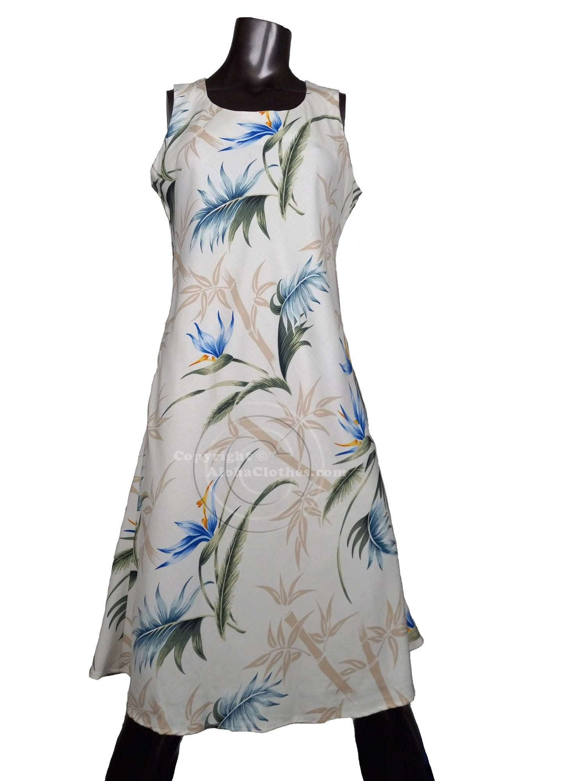 Bamboo Paradise Bias Cut Flared Tank — Women's Tank Dresses — Paradise Found (view 4)