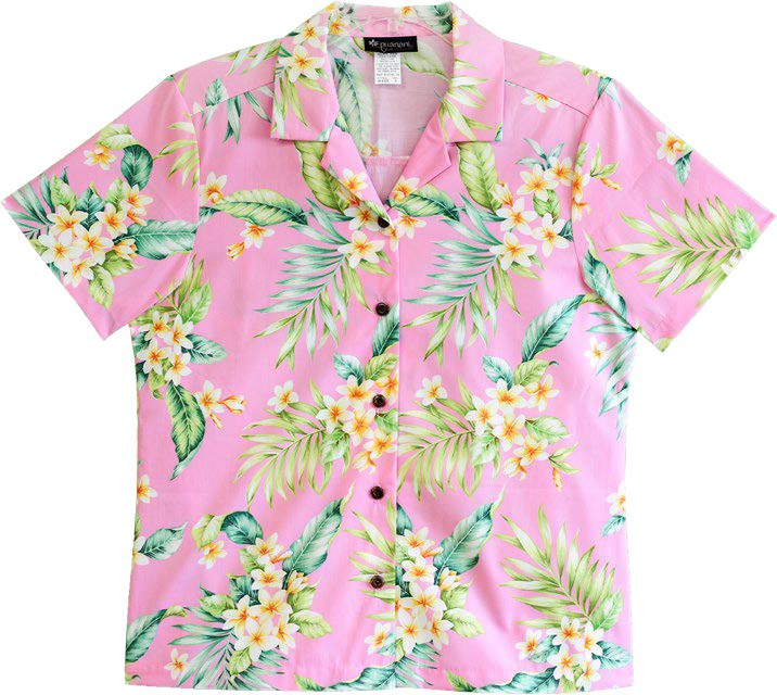 Sweet Plumeria Women's Hawaiian Camp Shirt