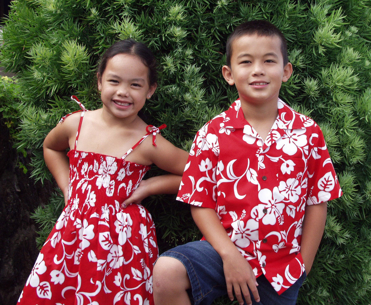 Classic Hibiscus Boy's 2pc — Boys Cabana Sets — RJC (view 3)