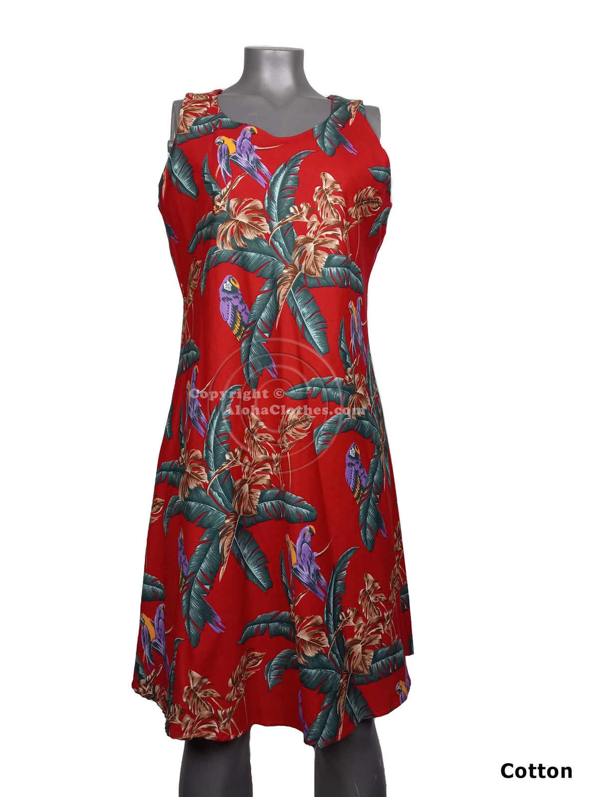 Jungle Bird Women's Short Tank Flared Dress — Women's Tank Dresses — Paradise Found (view 5)