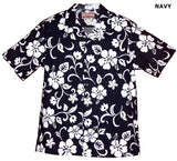 Classic Hibiscus Men's Shirt — Men's Cotton Shirts — RJC