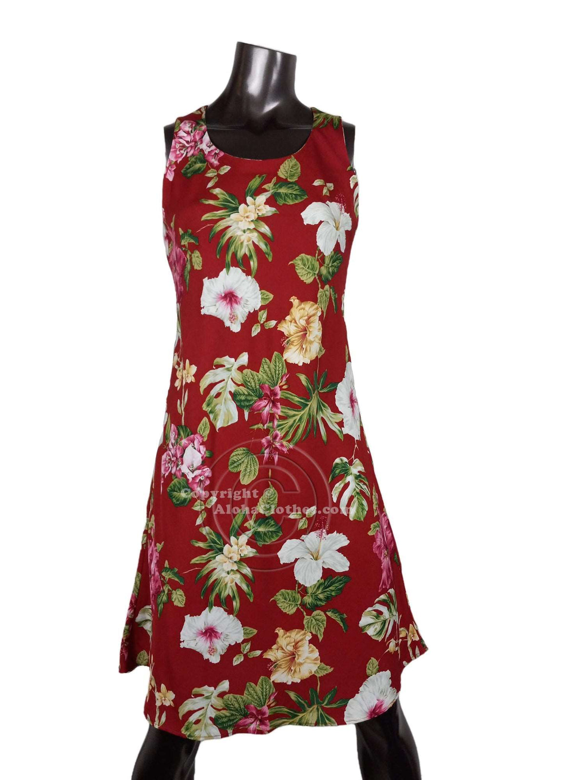 Bougainvillea Women's Short Tank Flared Dress — Women's Tank Dresses — Paradise Found