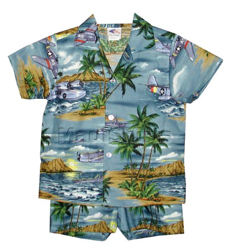 Island Aviation Boy's 2PC — Boys Cabana Sets — MauiShirts
