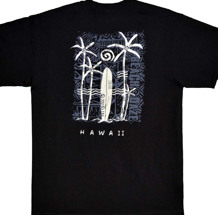 Beach Daze Surf Board T-Shirt — T-Shirts — RJC (view 4)