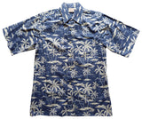 Island Palm Men's Reverse Shirt — Men's Reverse Print Shirts — Go Barefoot (view 6)
