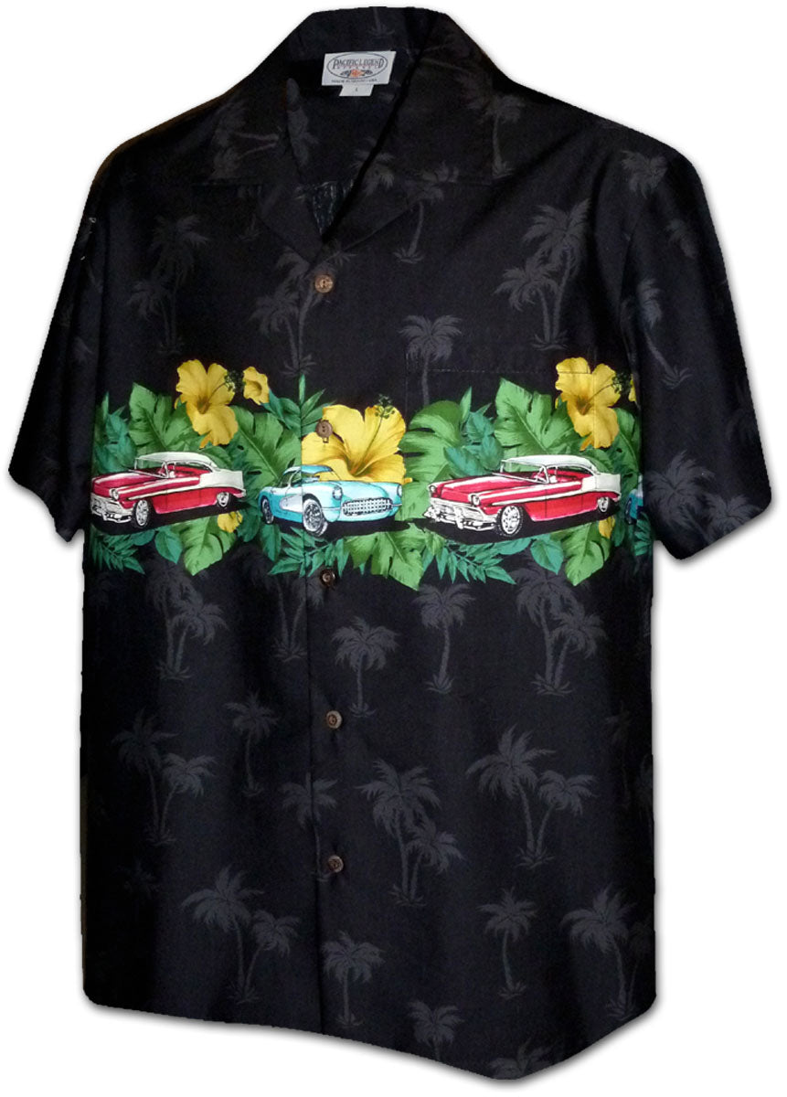 Tropical Classic Cars 1950's Chest Band Shirt