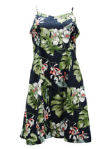 Monstera Orchid Empire Fit Princess Flared — Women's Empire Waist Dresses — Paradise Found