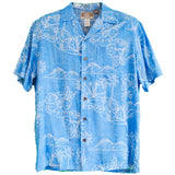 Tropical Island Outlines Aloha Shirt — Men's Rayon Shirts — RJC (view 4)