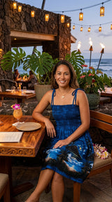 Moonlight Surf Smocked Tube Dress — Women's Sun Dresses — MauiShirts (view 7)