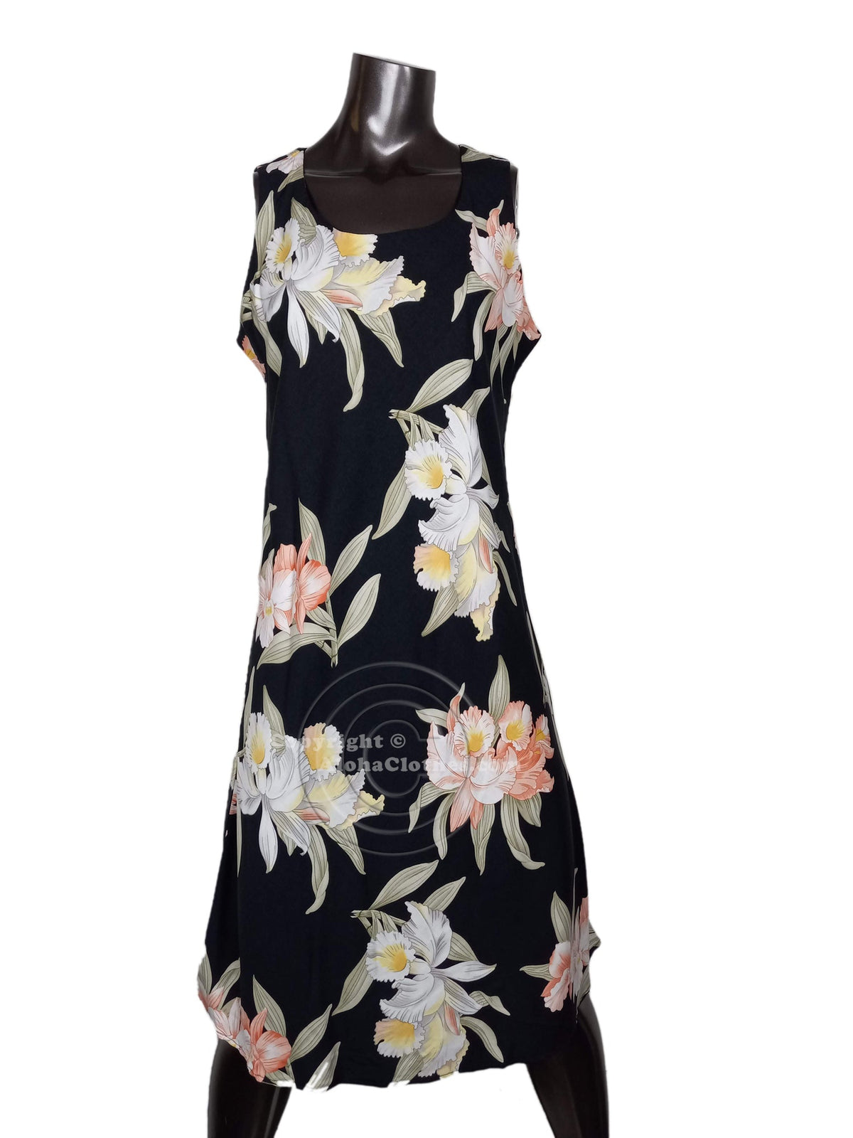 Orchid Corsage Women's Short Tank Flared Dress — Women's Tank Dresses — Paradise Found (view 3)