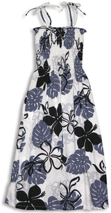 Monstera Season Smocked Tube Dress — Women's Sun Dresses — MauiShirts