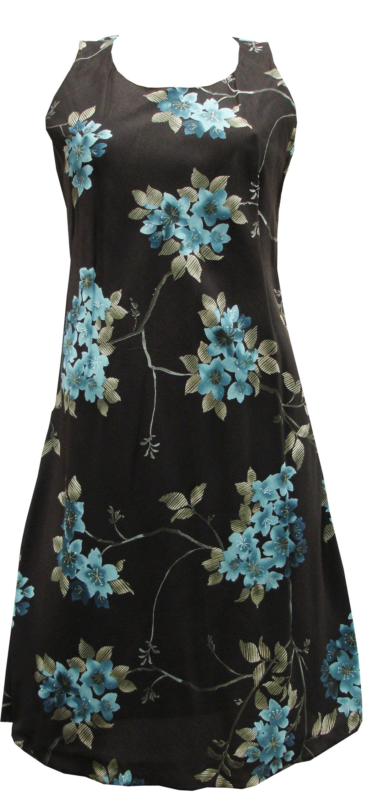 Sakura Cherry Blossom Women's Short Tank Flared Dress — Women's Tank Dresses — Paradise Found