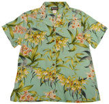 RJC Orchidaceae Women's Hawaiian Camp Shirt – Rayon, Made in Hawaii