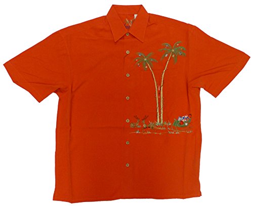 Christmas Peek-A-Boo Santa Embroidered Shirt — Men's Embroidered Shirts — MauiShirts (view 10)