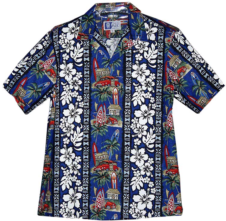 Surfboard Woodie Men's Shirt — Men's Cotton Shirts — RJC