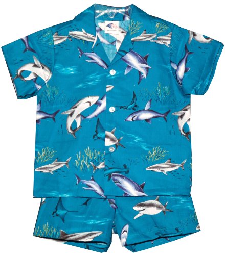 Sharks ! Boy's 2pc — Boys Cabana Sets — RJC (view 4)