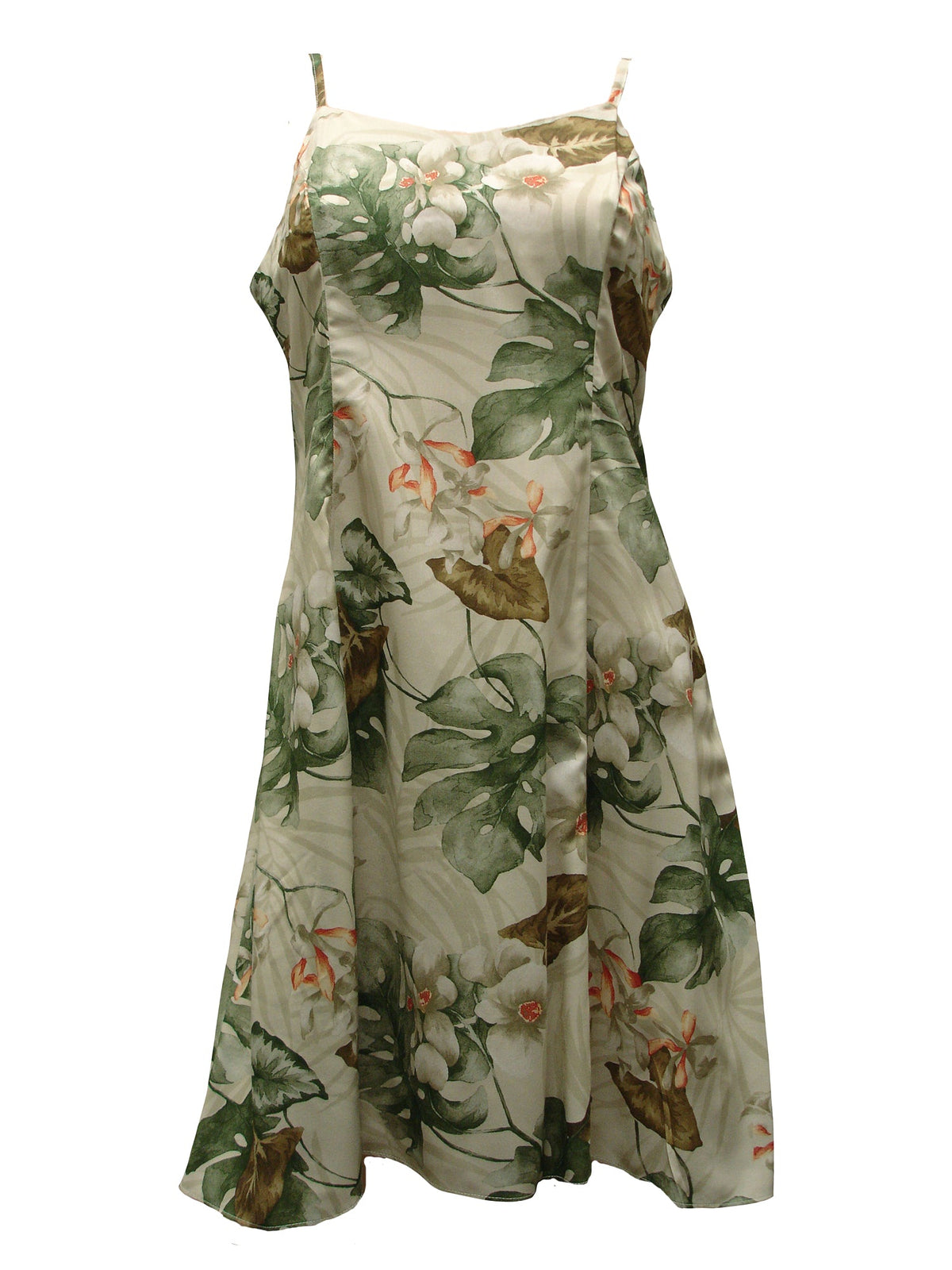 Monstera Orchid Empire Fit Princess Flared — Women's Empire Waist Dresses — Paradise Found (view 3)