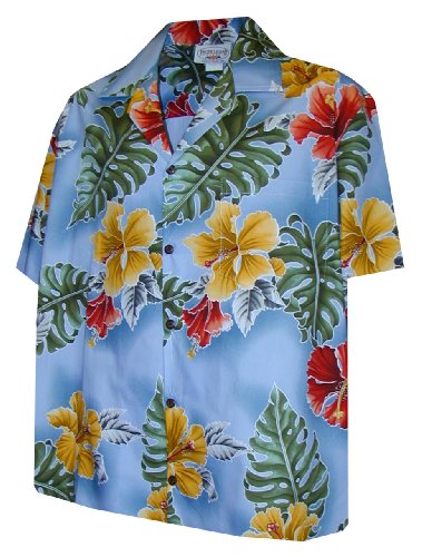 Flamboyant Hibiscus Women's Shirt — Women's Cotton Shirts — Paradise Found (view 10)