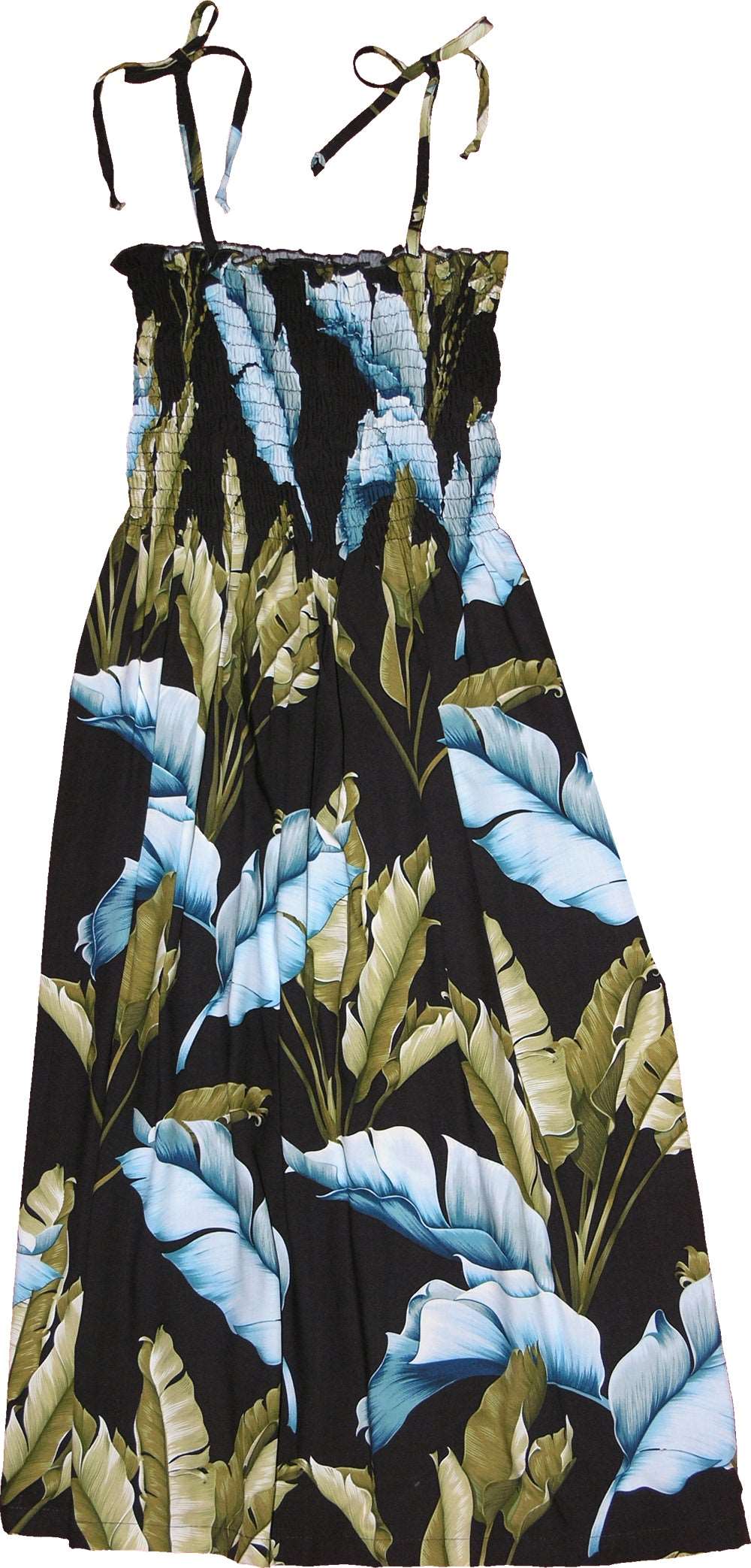 Banana Leaf Smocked Tube Dress — Women's Sun Dresses — MauiShirts (view 4)
