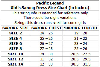 Elegant Tropical White Girl's Mock Wrap Sarong — Infant and Toddler — MauiShirts (view 3)
