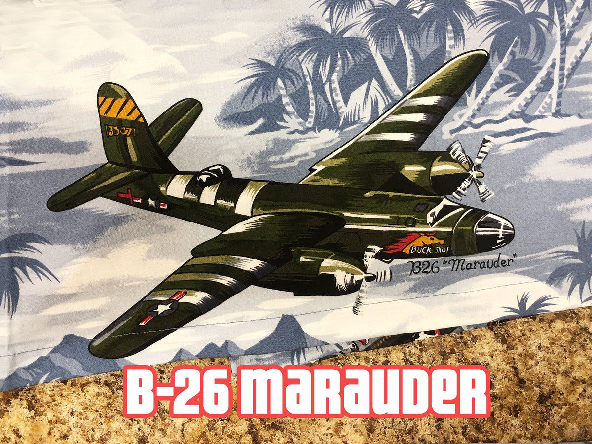 Fighter Bomber Airplane II Men's Hawaiian Shirt — Men's Cotton Shirts — RJC