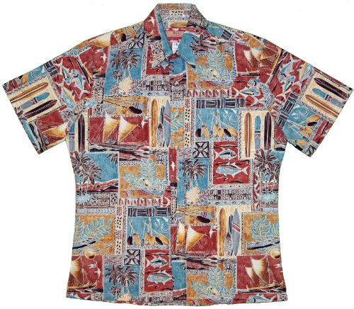 Polynesian Life Cycle Men's Reverse print aloha Shirt — Men's Reverse Print Shirts — RJC (view 10)