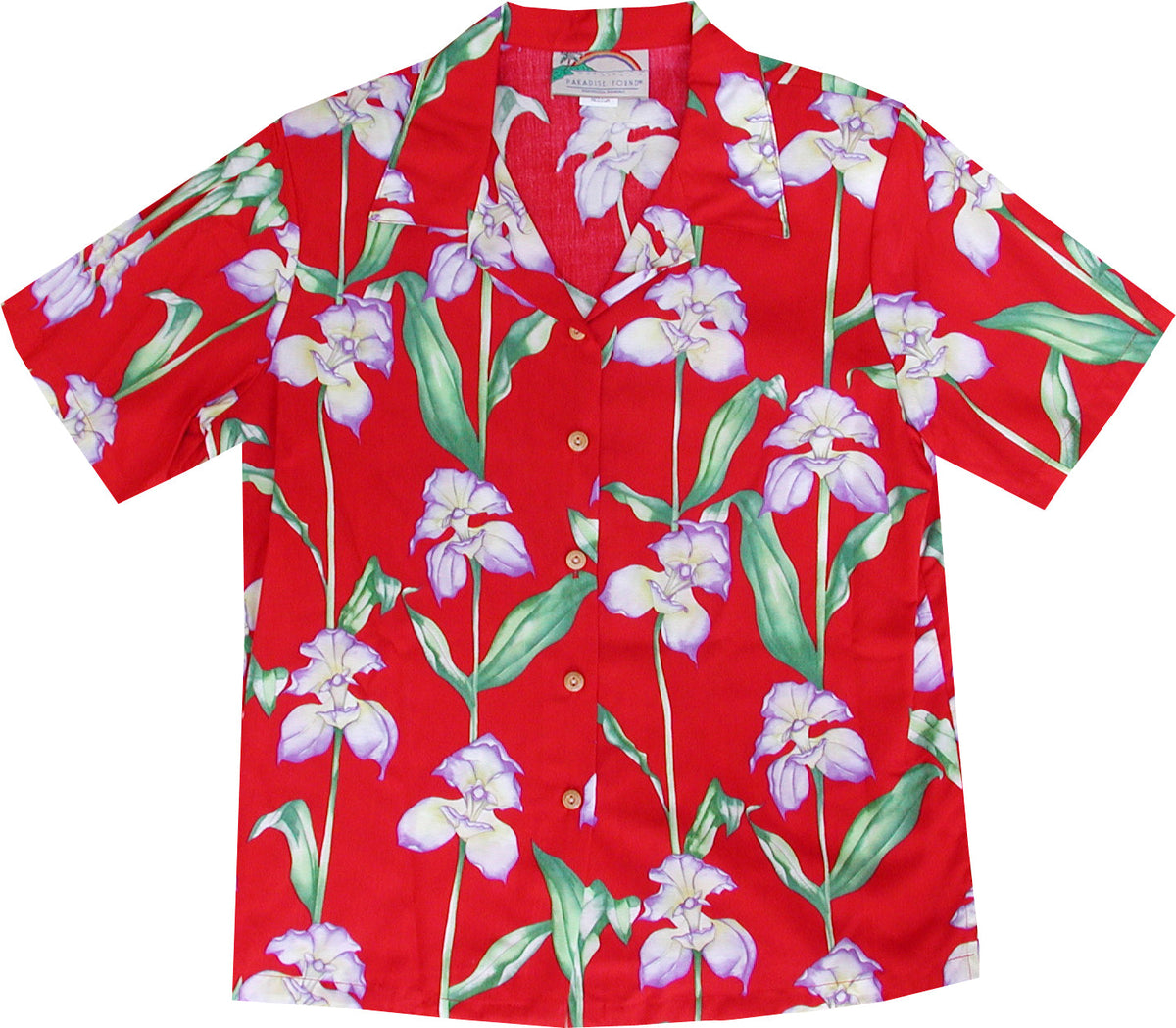 Orchid Panel women's rayon shirt — Women's Camp Shirts — Paradise Found (view 3)