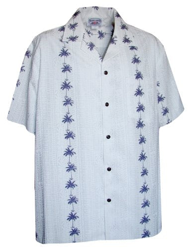 Palm Tree Panel Men's Shirt — Men's Cotton Shirts — Pacific Legend (view 9)
