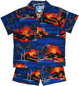 Kilauea Big Island Volcano Boy's 2pc — Boys Cabana Sets — RJC (view 10)