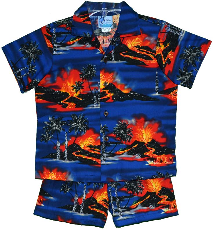 Kilauea Big Island Volcano Boy's 2pc — Boys Cabana Sets — RJC (view 10)