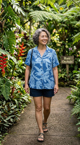 RJC Hala Pineapple Women's Hawaiian Camp Shirt – Rayon, Made in Hawaii