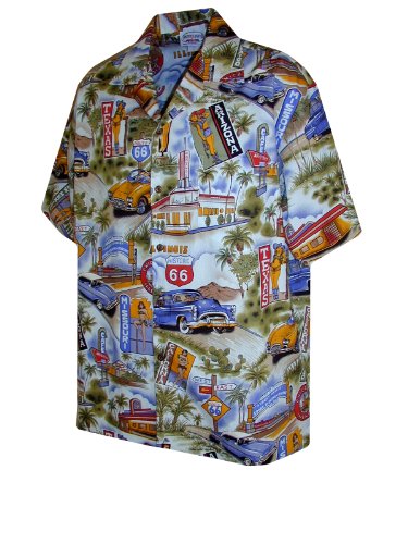 U.S. Route 66 Men's Shirt — Men's Cotton Shirts — Pacific Legend (view 9)