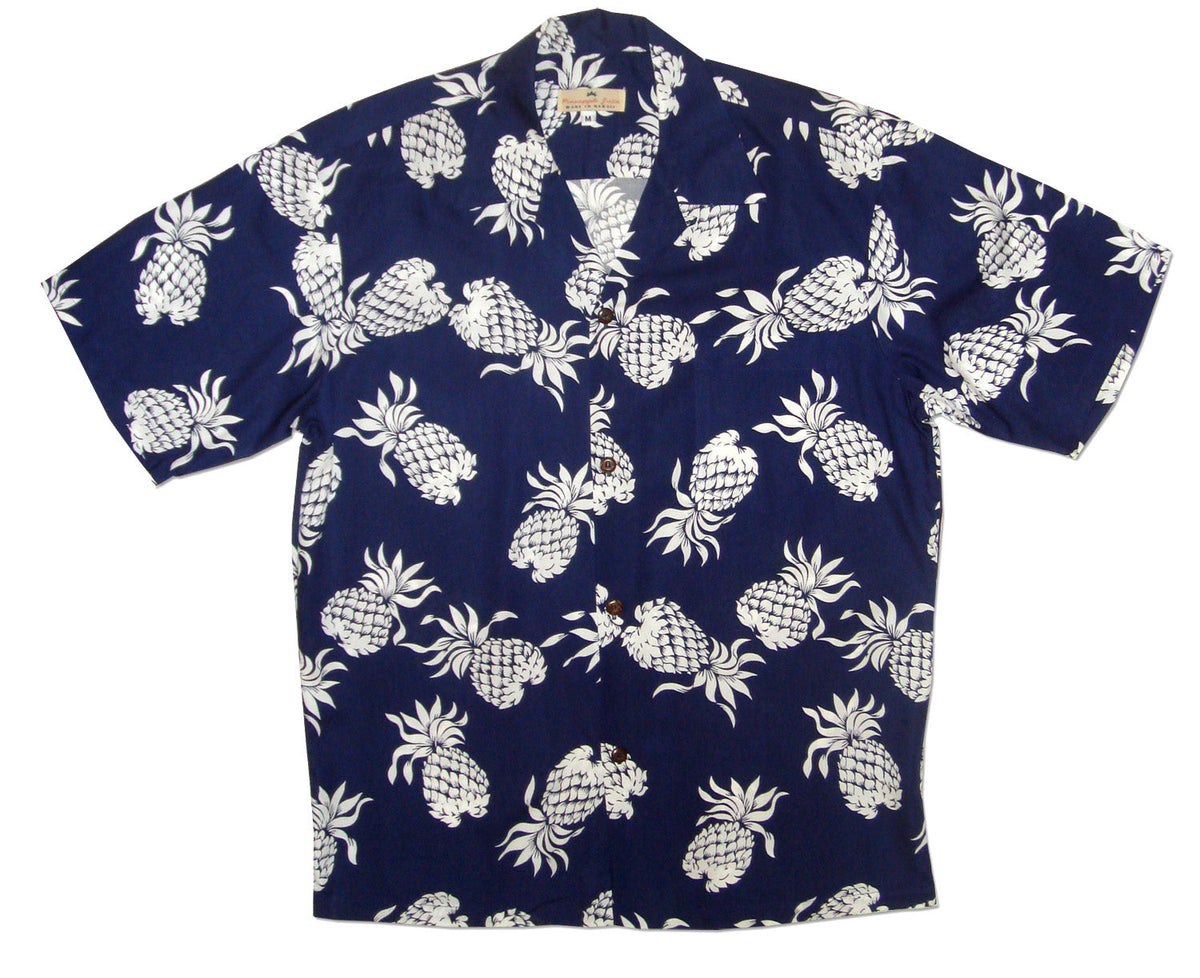 Pineapples Men's Vintage Shirt — Men's Rayon Shirts — RJC (view 5)