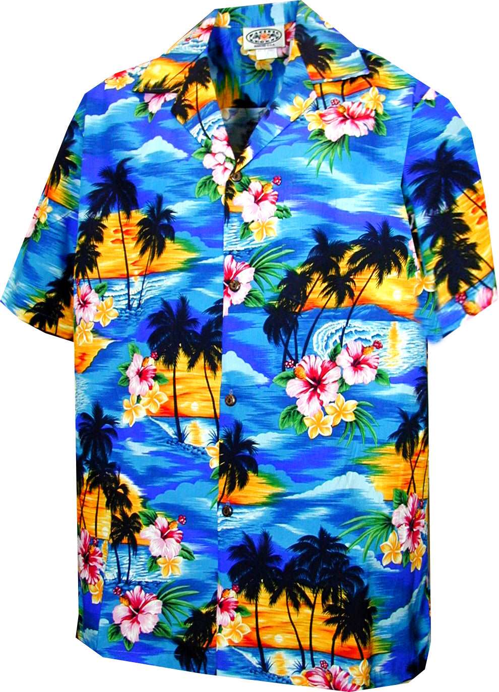 Brilliant Hawaii Sunset Boy's Shirt — Boys Shirts — MauiShirts