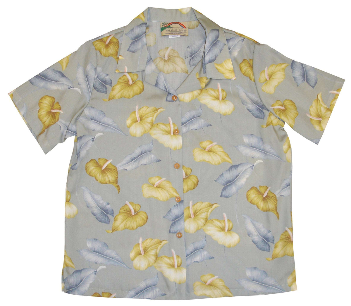 Anthurium Garden women's paradise found shirt — Women's Camp Shirts — Paradise Found (view 4)