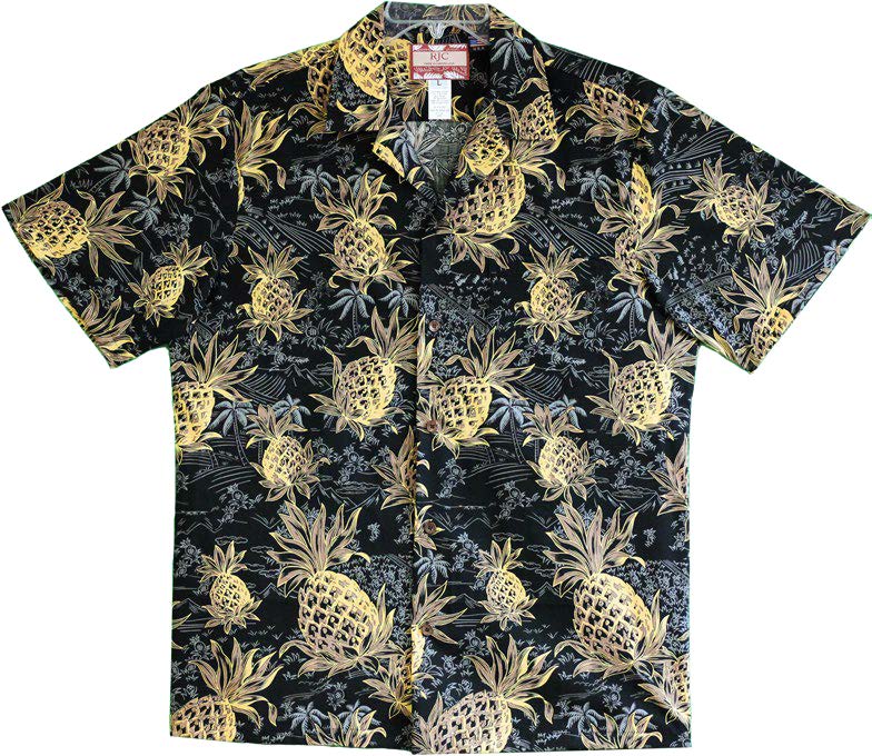 Golden Pineapples Mens Shirt — Men's Cotton Shirts — RJC (view 9)