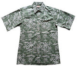 Island Palm Men's Reverse Shirt — Men's Reverse Print Shirts — Go Barefoot (view 3)