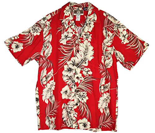 Fern Leaf Garden colors Men's Rayon Shirt — Men's Rayon Shirts — RJC (view 9)