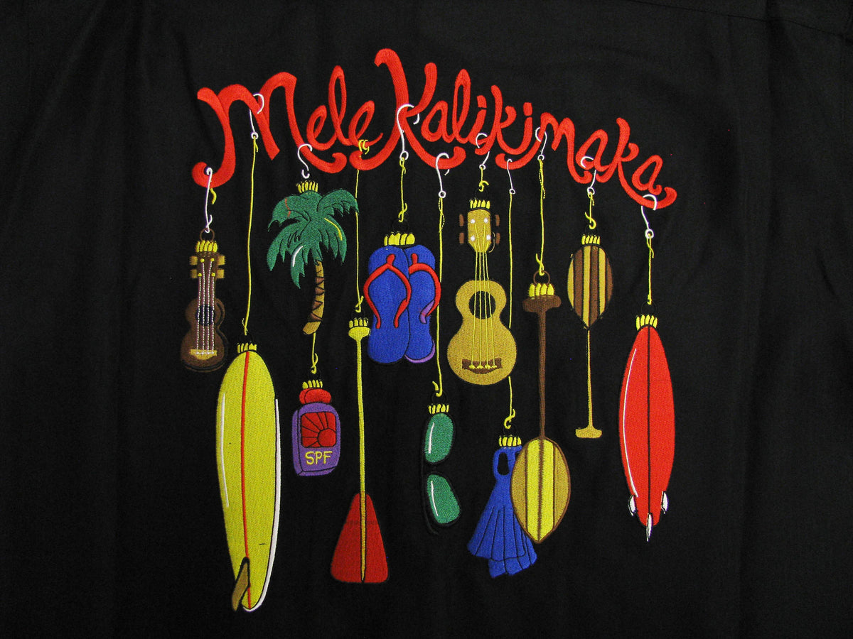 Xmas Ornaments Mele Kalikimaka Go Barefoot — Men's Embroidered Shirts — Go Barefoot (view 7)
