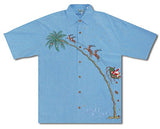 Up, Up and Away Flying Santa Men's Embroidered Shirt — Men's Embroidered Shirts — MauiShirts (view 8)