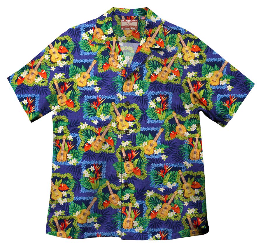 Ukulele Anthurium Men's Shirt — Men's Cotton Shirts — RJC (view 4)