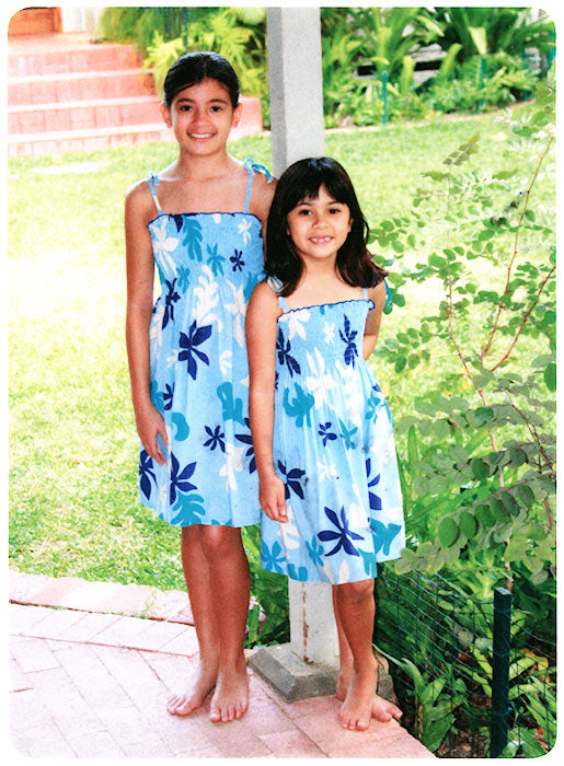 Spring Flora Girls Smocked — Girls Dresses — MauiShirts (view 3)